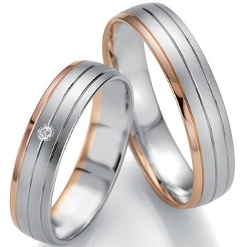 Wedding rings 8ct Pink Gold