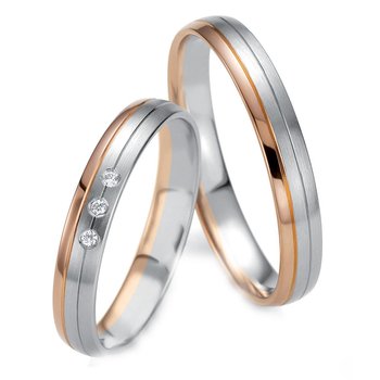 Wedding rings 8ct Pink Gold