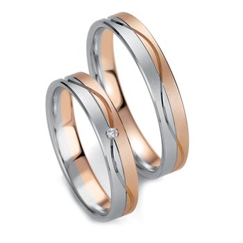 Wedding rings 8ct Pink Gold