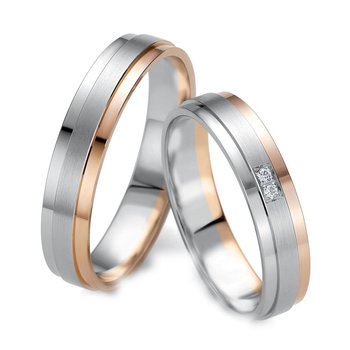 Wedding rings 8ct Pink Gold