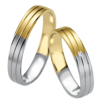 Wedding rings in 8ct Gold and