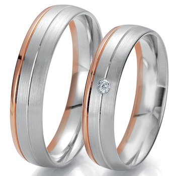 Wedding rings 8ct Pink Gold