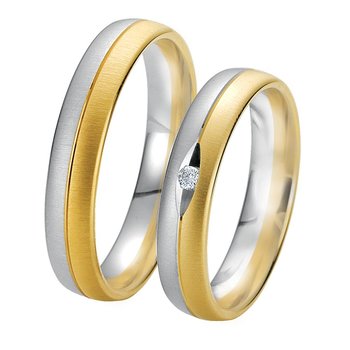 Wedding rings in 8ct Gold and