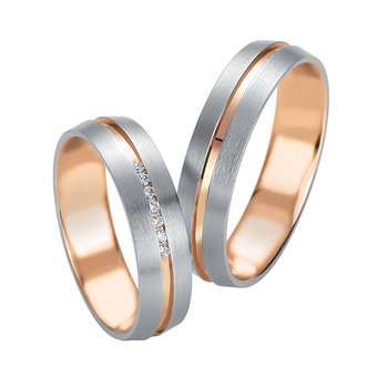 Wedding rings 14ct Pink Gold