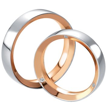 Wedding rings 14ct Pink Gold