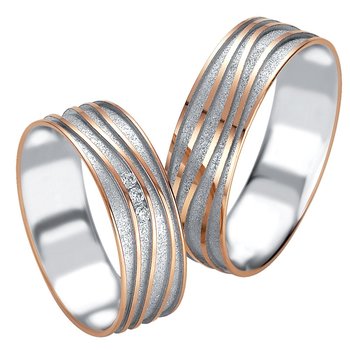 Wedding rings 14ct Pink Gold