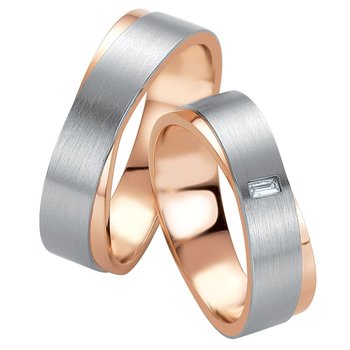 Wedding rings 14ct Pink Gold