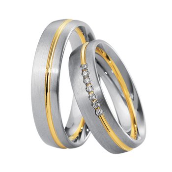 Wedding rings in 8ct Gold and