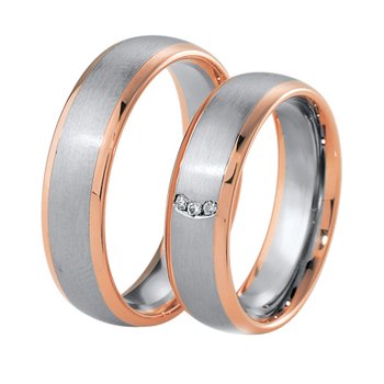 Wedding rings 8ct Pink Gold