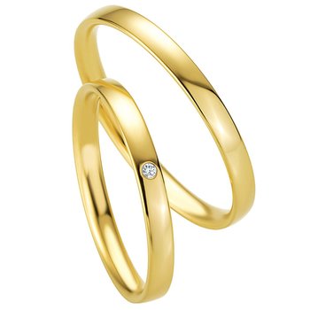 Wedding rings in 8ct Gold