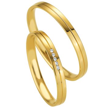 Wedding rings in 8ct Gold