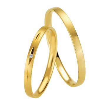 Wedding rings in 8ct Gold