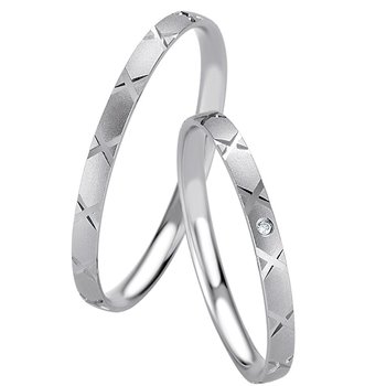 Wedding rings in 8ct White