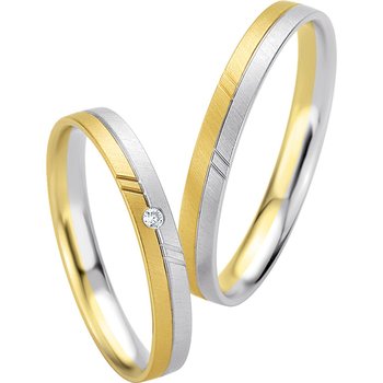 Wedding rings in 8ct Gold and