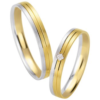 Wedding rings in 8ct Gold and