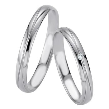 Wedding rings in 8ct White