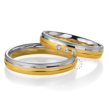 Wedding rings in 8ct Gold and