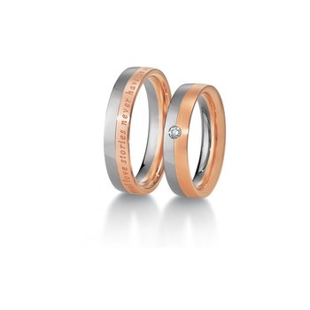 Wedding rings 8ct Pink Gold