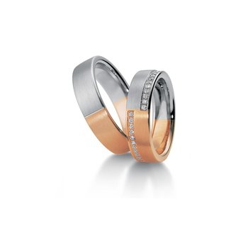 Wedding rings 8ct Pink Gold