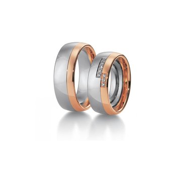 Wedding rings 8ct Pink Gold