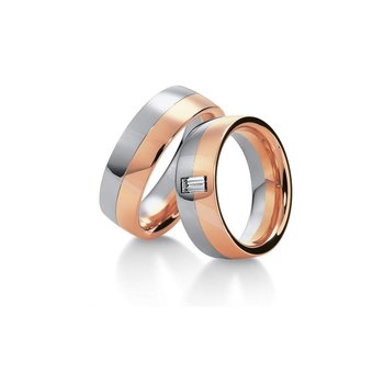 Wedding rings 8ct Pink Gold