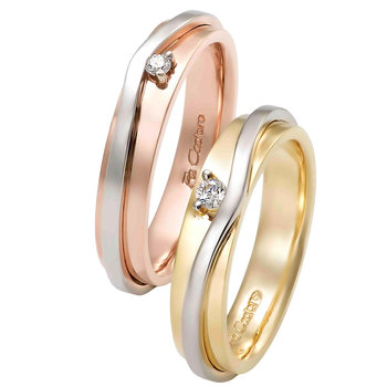 Wedding rings 14ct Rose Gold