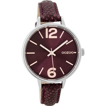 OOZOO Timepieces Bordeaux Leather Strap