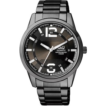 Q&Q Mens Black Stainless