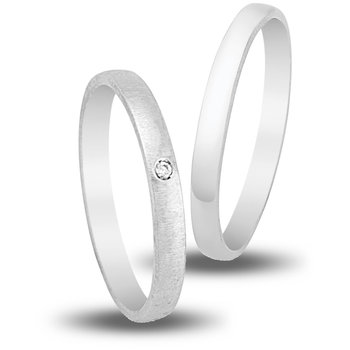 Wedding Rings in 9ct White