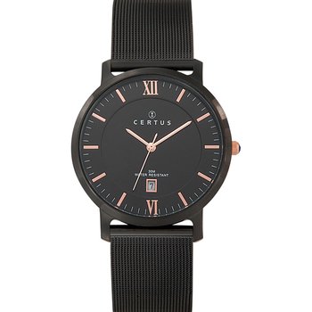 CERTUS Mens Black Stainless