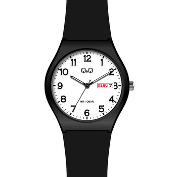 Q&Q Black Silicone Strap