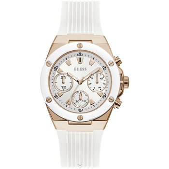 GUESS Ladies White Rubber