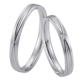 Wedding Rings in 8ct White