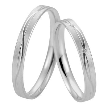 Wedding Rings in 8ct White