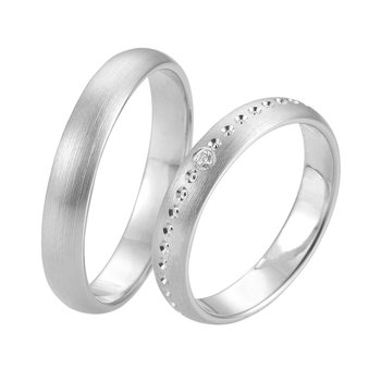 Wedding Rings in 8ct White