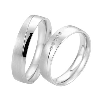 Wedding Rings in 8ct White