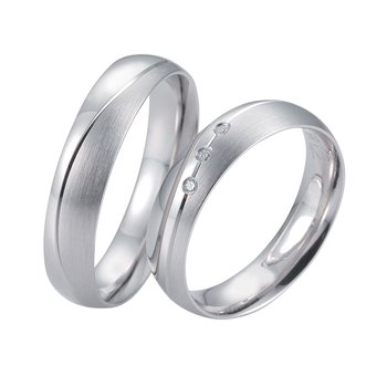 Wedding Rings in 8ct White