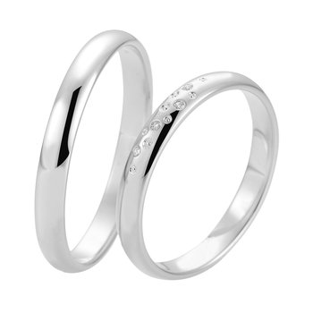 Wedding Rings in 8ct White