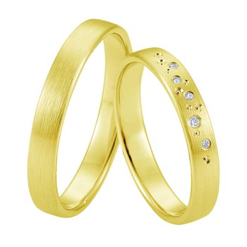 Wedding Rings in 8ct Gold