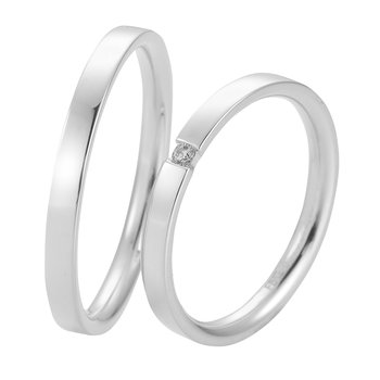 Wedding Rings in 8ct White