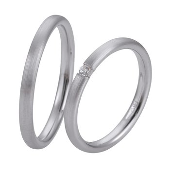 Wedding Rings in 8ct White