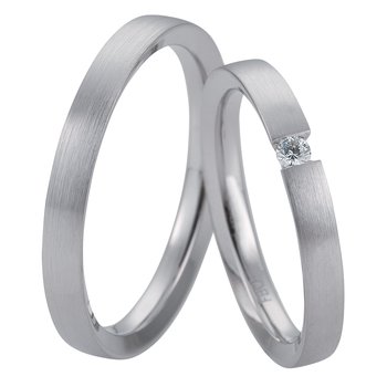 Wedding Rings in 8ct White