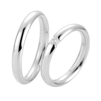 Wedding Rings in 8ct White