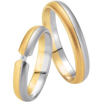 Wedding rings in 8ct Gold and