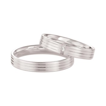 Wedding rings in 8ct White