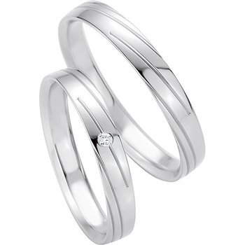 Wedding rings in 8ct White