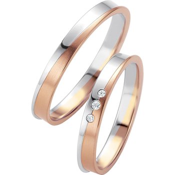 Wedding rings in 8ct Rose