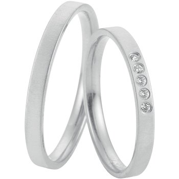 Wedding rings in 8ct White