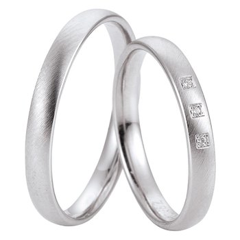 Wedding rings in 8ct White