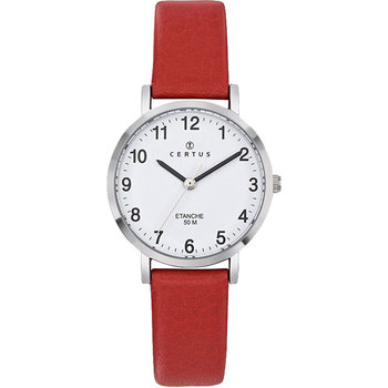 CERTUS Red Leather Strap